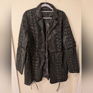 NWT | Current Mood By Dolls Kill | All The Unbelievers Lace-Up Jacket
